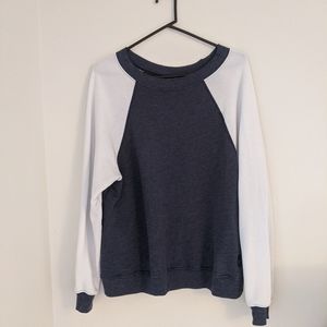 Wildfox blue and white lightweight sweatshirt